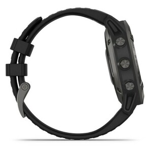 Умные часы Garmin Fenix 6 Sapphire серый DLC с черным ремешком, фото 5