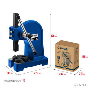 Реечный пресс ЗУБР РП-1 1 т, фото 8