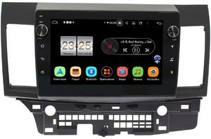 Штатная магнитола LeTrun BPX410-1047 для Mitsubishi Lancer X 2007-2018 на Android 10 (4/32, DSP, IPS, с голосовым ассистентом, с крутилками) для авто с Rockford, фото 1