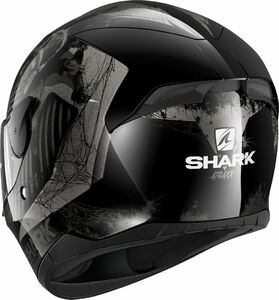 Шлем SHARK D-SKWAL 2 ATRAXX глянцевый Black/Grey/Silver M, фото 4