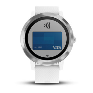 Garmin Vivoactive 3 серебристые с белым ремешком, фото 3