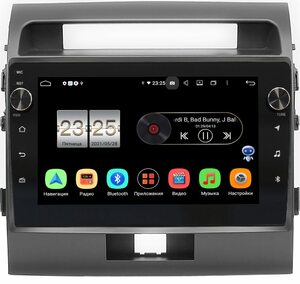 Штатная магнитола Toyota LC 200 2007-2015 для авто с усилителем LeTrun BPX410-010 на Android 10 (4/32, DSP, IPS, с голосовым ассистентом, с крутилками), фото 1