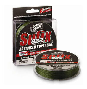 Плетеный шнур SUFIX 832 Braid Lo Vis Green 135м 0.20мм  13,5 кг, фото 1