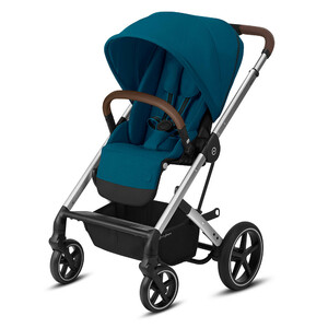 Коляска прогулочная Cybex Balios S Lux SLV River Blue с дождевиком, фото 1