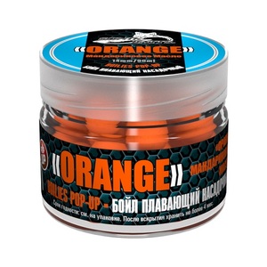 Бойлы насад. плав. Sonik Baits ORANGE-TANGERINE Oil Fluo Pop-ups 14мм 90мл, фото 1