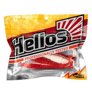 Виброхвост Minoga 3,75"/9.5 см Red & White 5шт. (HS-17-003) Helios, фото 2