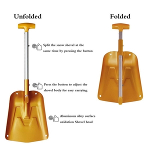 Лопата складная для снега AceCamp Collapsible Snow Shovel, фото 4