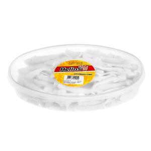 Виброхвост несъедоб. Jap 3,15"/8 см White 100шт. (HS-32-001-N) Helios (0), фото 2