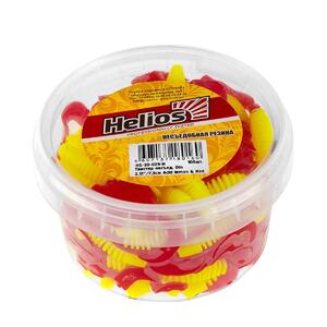 Твистер несъедоб. Din 3,11"/7,9см Acid lemon & Red 100шт. (HS-33-029-N) Helios (0), фото 2