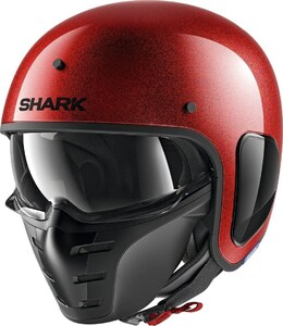 Шлем Shark S-DRAK FIBER BLANK GLITTER Red S, фото 1