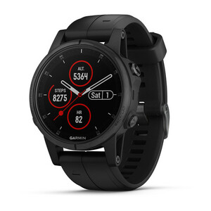 Garmin Fenix 5s Plus Sapphire, черный, фото 1
