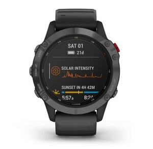 Garmin Fenix 6 PRO Solar серый с черным ремешком, фото 6