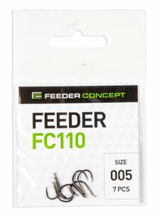 Крючки FC FEEDER сер. FC110 разм.005 7шт., фото 4
