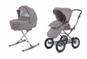 Коляска Inglesina Sofia System Duo 2 в 1 на шасси Ergo Bike, Alpaca Beige, фото 4