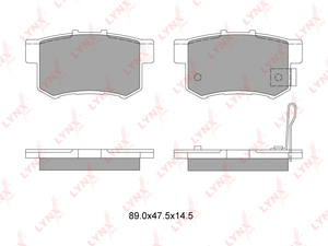 Колодки тормозные задние LYNXauto BD-3402. Для: Honda, Хонда, Accord(Акорд) >03/Civic(Цивик) 01-05/Legend >96/Prelude 92-00/S2000/Shuttle >02., фото 2