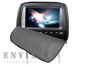 Комплект автомобильных DVD подголовников 9" на застежках  ENVIX L0237, фото 2
