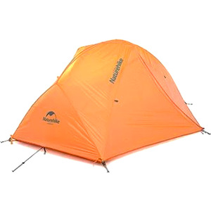 Палатка Naturehike Star-River 2 Updated NH17T012-T 210T сверхлегкая двухместная с ковриком, оранжевая, фото 1