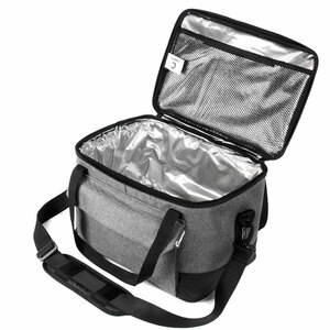 Сумка изотермическая СЛЕДОПЫТ Gray Line Pro, 23 л, цв. серый меланж, фото 7