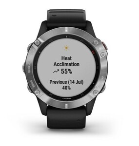Garmin Fenix 6 серебристый с черным ремешком, фото 7