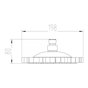 MILACIO Верхний душ MC.002.BBR, чёрная бронза (цветок), фото 3