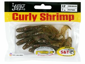Твистеры съедоб. искусст. LJ Pro Series CURLY SHRIMP 3,0in (07.62)/PA03 7шт., фото 4