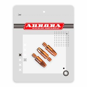 Сварочный наконечник Aurora M6, Ø1,2 мм, длина 28 мм, для алюминиевой проволоки, тело 8, 3 шт., фото 2
