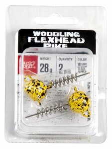 Груз-головки спираль LJ 3D BBS Series Wobbling Flexhead Pike 028г 002 2шт., фото 4