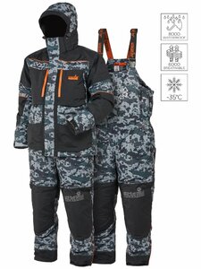 Костюм зимний Norfin DISCOVERY 3 CAMO 04 (серо-черный, размер XL), фото 2