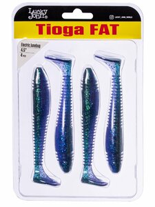 Виброхвосты съедоб. искусст. LJ Pro Series TIOGA FAT 4.5in (11.43)/Z13 4шт., фото 4