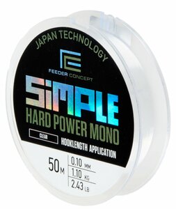 Леска моно. FC Simple HARD POWER MONO Clear 050/010, фото 3
