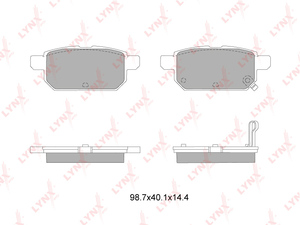 Колодки тормозные задние LYNXauto BD-7314. Для: Suzuki, Сузуки, Swift(Свифт) 1.2-1.6 10>., фото 2