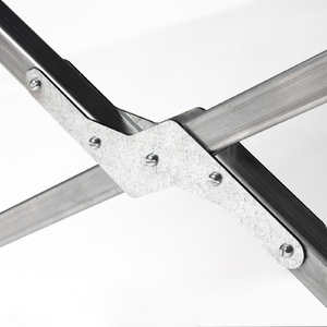 Раскладушка туристич. СЛЕДОПЫТ в чехле, 1850х750х400 мм, труба оцинк. 25х25 мм, фото 4