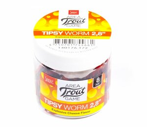Слаги съедобные искусственные LJ Pro Series TIPSY WORM 2,3in (05.84)/T72 12шт., фото 4