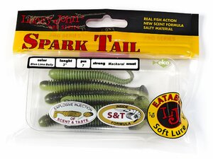 Виброхвосты съедоб. искусст. LJ Pro Series Spark Tail 3,0in (07,60)/T53 7шт., фото 4