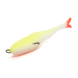 Поролоновая рыбка YAMAN Devious Minnow на двойнике, р. 105 мм, цвет 16 UV (5 шт.), фото 2