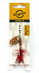 Блесна вращ. Lucky John SPIN X ROUND 02 5,0г GR, фото 4