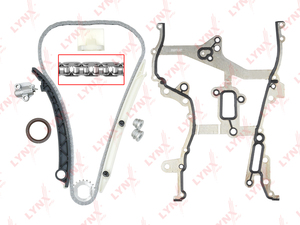 Комплект цепи ГРМ LYNXauto TK-0011. Для: Opel, Опель, Astra(Астра) J 1.4-1.4T 09> / Corsa(Корса) D 1.2-1.4 09> / Insignia(Инсигния) 1.4 11> / Meriva(Мерива) B 1.4 10> / Mokka(Мока) 1.4 12>., фото 1