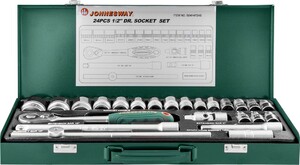 JONNESWAY S04H4724S Набор головок торцевых 1/2"DR, 8-34 мм, 24 предмета, фото 1