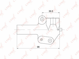Натяжитель гидравлический/ГРМ LYNXauto PT-1035. Для HYUNDAI Хендаи H-1/Starex 2.4 97-04/Santa Fe(Санта Фе) I 2.0-2.4 01-06/Sonata(Соната)(EF) 2.0-2.4 98>/Trajet 2.0 00-08, KIA Киа Magentis 2.0 01-05/Sorento(Соренто) I 2.4 02>, фото 1