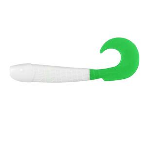 Твистер несъедоб. Long Hybrid 3,55"/9,0 см White & Green 20шт. (HS-15-016-N-20) Helios (0), фото 2