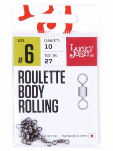 Вертлюги LJ Pro Series ROULETTE BODY ROLLING 006 10шт., фото 2