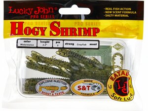 Виброхвосты съедоб. искусст. LJ Pro Series HOGY SHRIMP 3.5in (08.90)/PA01 5шт., фото 4