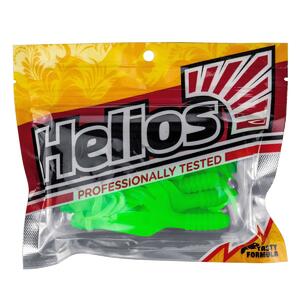 Твистер Credo Four Tail 3,35"/8,5 см Electric green 10шт. (HS-20-007) Helios, фото 2