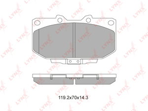 Колодки тормозные передние LYNXauto BD-5720. Для: NISSAN НИССАН 200SX(S14) 2.0 93-99 / Skyline(R33) 2.5 94-00, фото 1