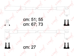 Провода высоковольтные LYNXauto SPE4609. Для: Lada, Лада, 2108-099 1.3/1.5 8V., фото 2