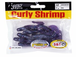 Твистеры съедоб. искусст. LJ Pro Series CURLY SHRIMP 3,0in (07.62)/S63 7шт., фото 4