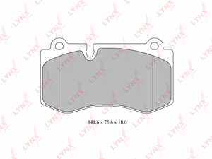 Колодки тормозные передние LYNXauto BD-5349. Для: MERCEDES-BENZ E500(W211) 06-08 / S600(W221) 05>, фото 1