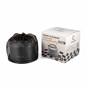 Чайник походный с радиатором СЛЕДОПЫТ FORZA 1,5 л, анодированный алюминий, фото 5