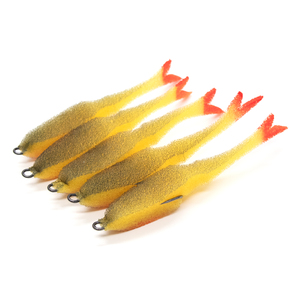Поролоновая рыбка YAMAN Devious Minnow на двойнике, р. 105 мм, цвет 19 UV (5 шт.), фото 3
