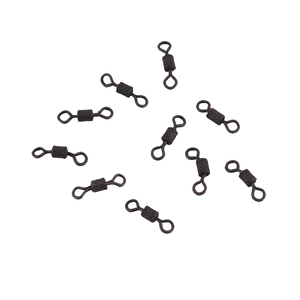 Вертлюг Namazu Pro ROLLING RIBBED SWIVEL, латунь, цв. Carbon, р. 9, test-6 кг (уп. 10 шт.), фото 4